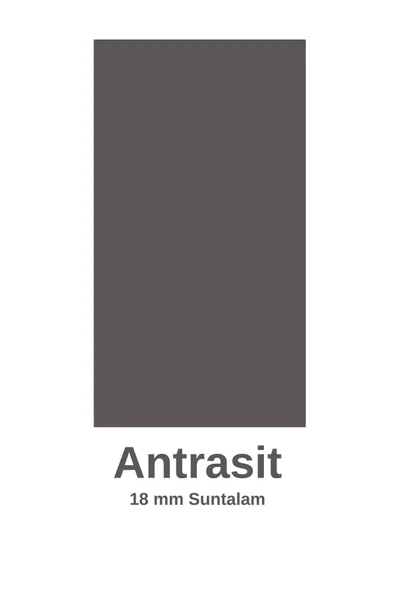 2 Kapaklı L Çok Amaçlı Banyo Dolabı Antrasit - 7