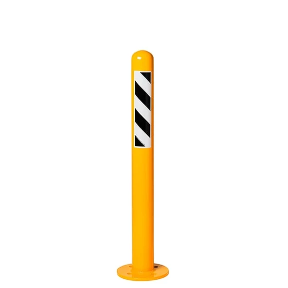 Metal Delinatör Kaldırım Park Dubası Demir Otopark Sabit Park Bariyeri 75 cm Sarı