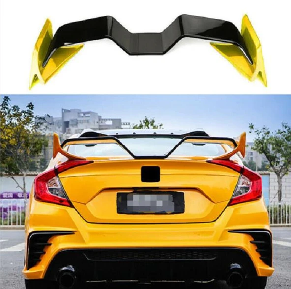 Honda Civic Fc5 16-21 Martı Spoiler M Spoiler Pianoblack - 2