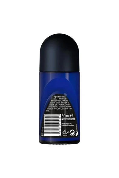 NIVEA Men Deep Dimension Amazonia Deodorant Roll On 50 ml - Resim 2