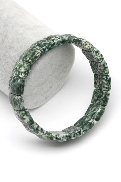 Yosun Akik Doğal Taş Bileklik 11 x 15 mm Özel Kesim ürün görseli