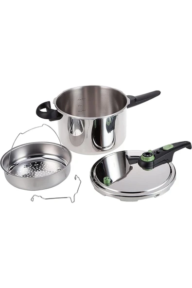 TEFAL Sensor 6L Sepetli Düdüklü Tencere İndüksiyon Taban Paslanmaz Çelik  (TEŞHİR) - 3