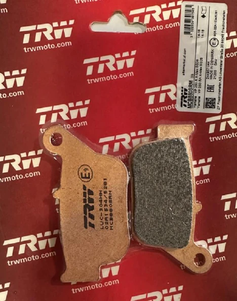 TRW LUCAS YAMAHA XMAX250 2014-2016 ABS’SİZ ARKA FREN BALATASI - Resim 2