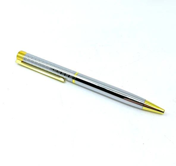 Premium Metal Roller Tükenmez Kalem - Gold/Chrome