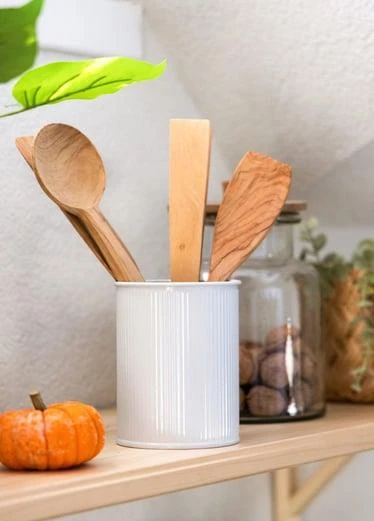 THE MİA STRİPE TEZGAH ÜSTÜ KAŞIKLIK BEYAZ 13*11 CM - 3