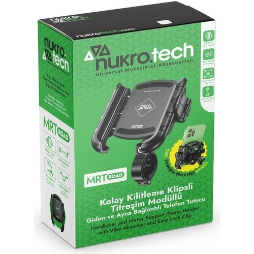 Nukrotech Mrt Road Titreşim Modüllü Telefon Tutucu - Resim 4