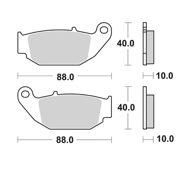 TRW MCB867 HONDA CBR 125 ÖN FREN BALATASI ürün görseli