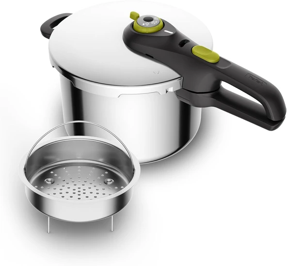 Tefal P25307 Secure 5 Neo Düdüklü Tencere, Paslanmaz Çelik, İndüksiyonlu Tabanlı 6 L (TEŞHİR)