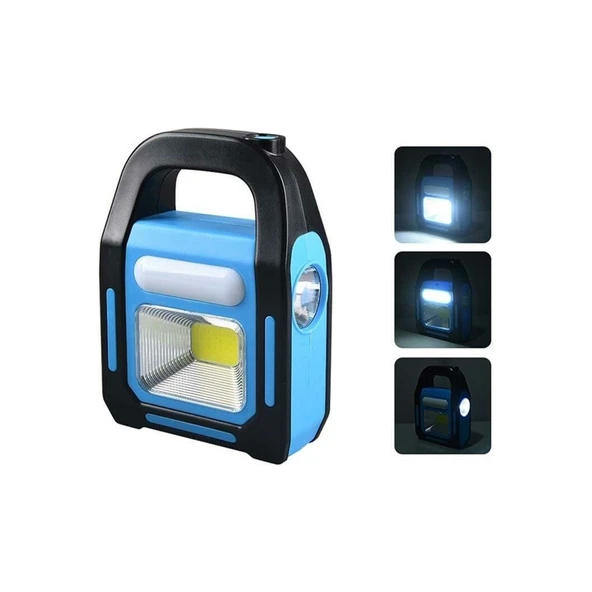 CATA CT-9955 Hazar güneş enerjili LED El Fener şarjlı USB ışıklı lamba