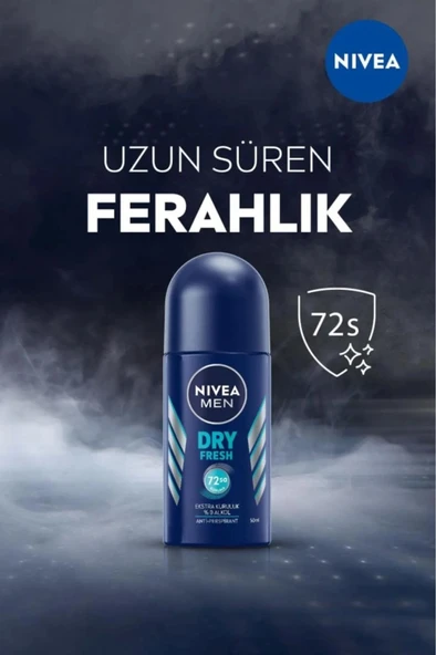 NIVEA Men Dry Fresh Erkek Roll On 50 ml - Resim 3
