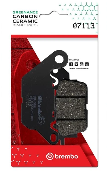 BREMBO NMAX 125 / 155 (2015-2021) KARBON SERAMİK ÖN FREN BALATASI - Resim 2