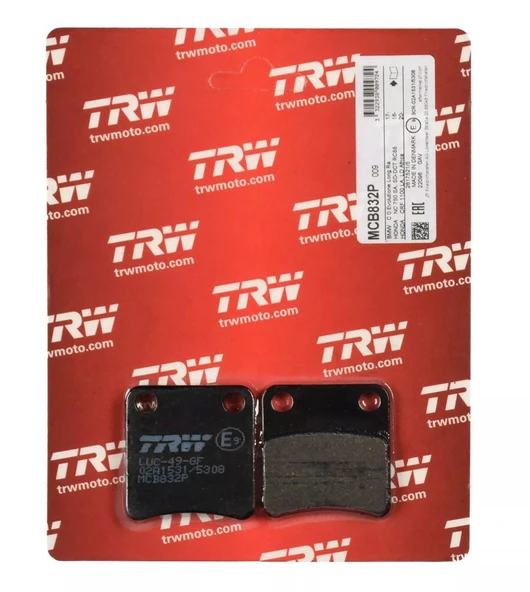 TRW MCB832P HONDA DCT EL FRENİ BALATASI - Resim 2