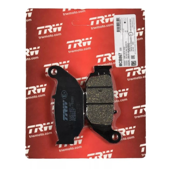 TRW MCB867 HONDA CBR 125 ÖN FREN BALATASI - Resim 3