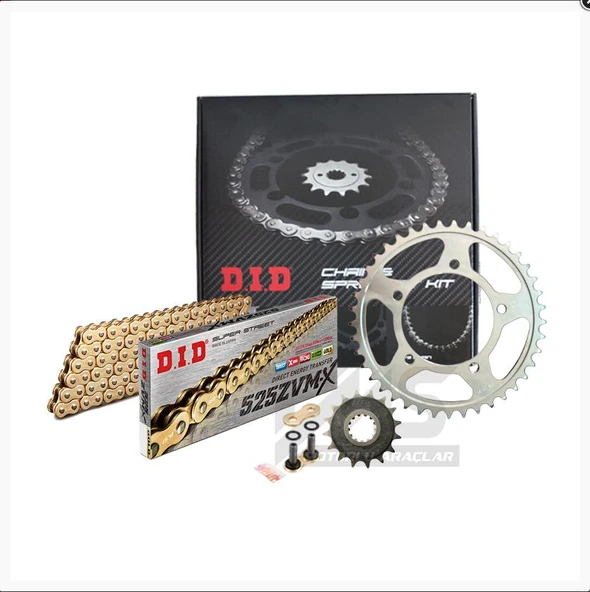 DID HONDA CB600F HORNET ZİNCİR DİŞLİ SETİ (2007-2013) ZVMX ZİNCİR (GOLD RENK) - 4