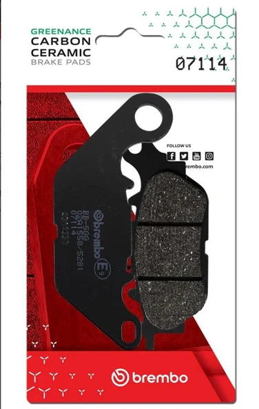 BREMBO NMAX 125 / 155 (2015-2021) KARBON SERAMİK ARKA FREN BALATASI - Resim 3