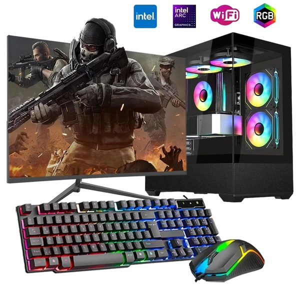 i5 12400F 16GB DDR4 1TB m2 12GB ARC B580 24" Mon. Oyun Bilgisayarı