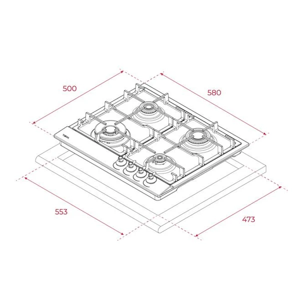 Teka Country Antrasit Ankastre Set (HAK 627 R AT-Dos 60.2 AT-GSC 64320 RBC AT) - 6