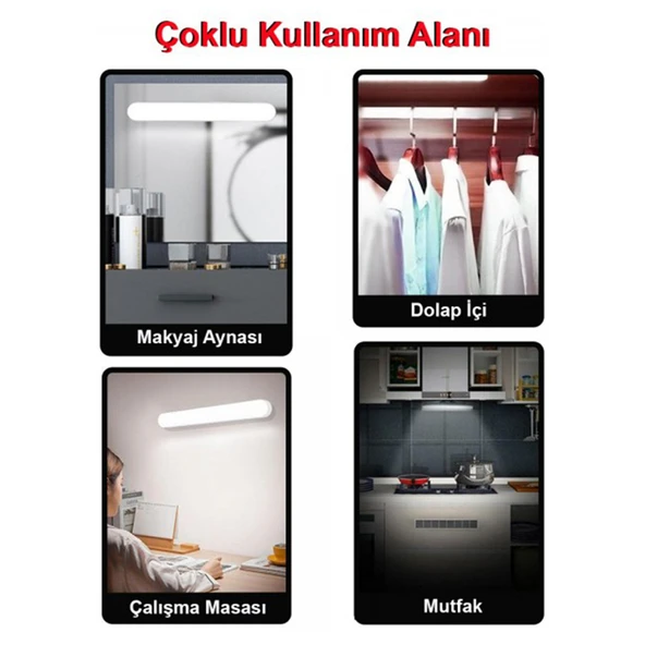 Greentech Usb Şarjlı 3 Renk Işıklı Led Aydınlatma / GT-CL03-3 Adet - 3