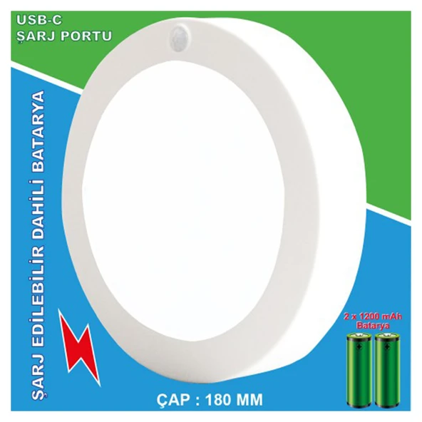 Greentech Şarjlı Hareket Sensörlü Led Aydınlatma / GT-CL05 - 2