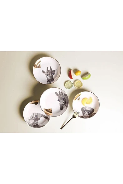 Porland Wild Life 4lü Kase Takımı 17cm 04alm007059