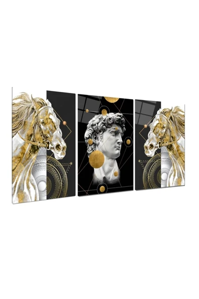 Gold Atlar Triple Miyrem-Cam Tablo - 2