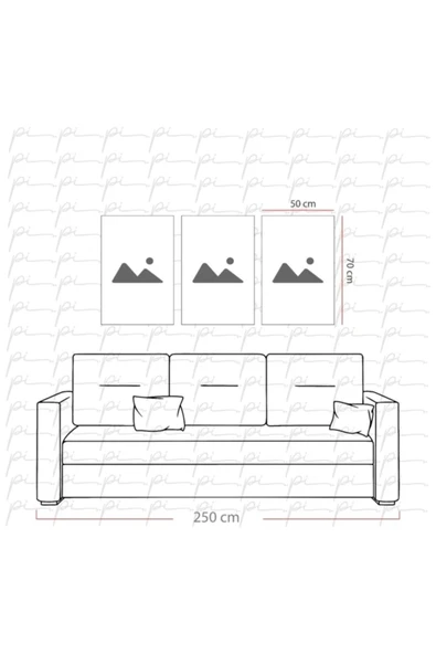 Gold Kuşlar Triple Miyrem-Cam Tablo - 3