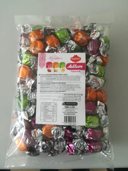 HACIABDULLAHOĞLU PİŞMANİYE ADLIM ÇİKOLATA KAPLI MEYVE AROMALI MİX 1000GR - 2