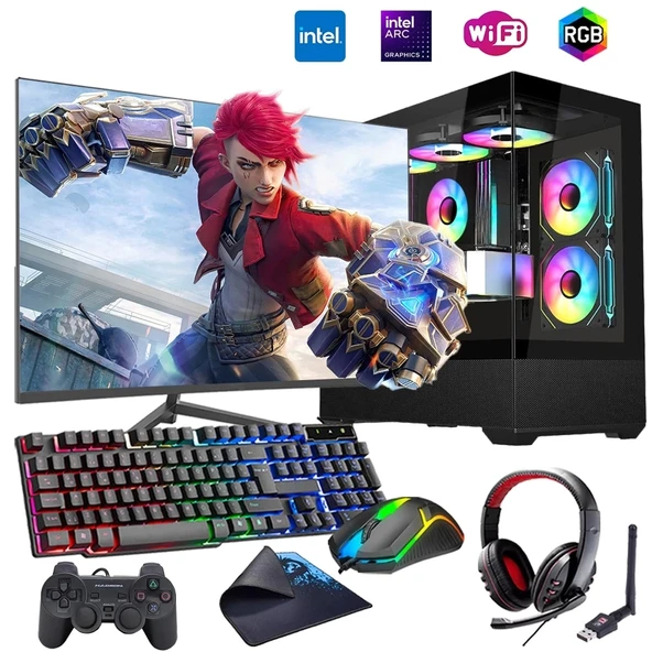 i5 12400F 16GB DDR4 1TB m2 12GB ARC B580 27" 165Hz Mon. Oyun Bilgisayarı (Gaming SET) ürün görseli