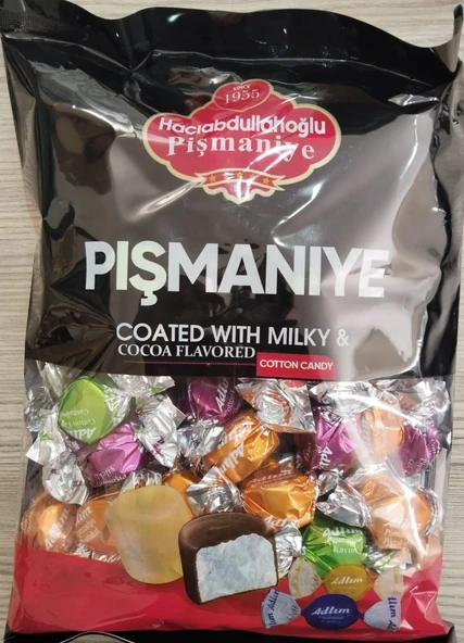 HACIABDULLAHOĞLU PİŞMANİYE ADLIM ÇİKOLATA KAPLI MEYVE AROMALI MİX 1000GR - 1