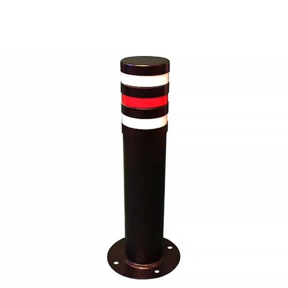 Sabit Bariyer Demir Park Dubası Metal Delinatör Park Bariyeri 50 cm Mavi