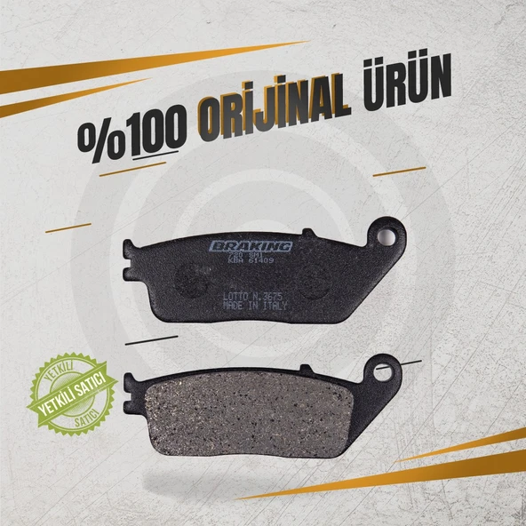 BRAKİNG KYMCO VENOX 250 (2000-2014) YARI METALİK ÖN FREN BALATASI ürün görseli