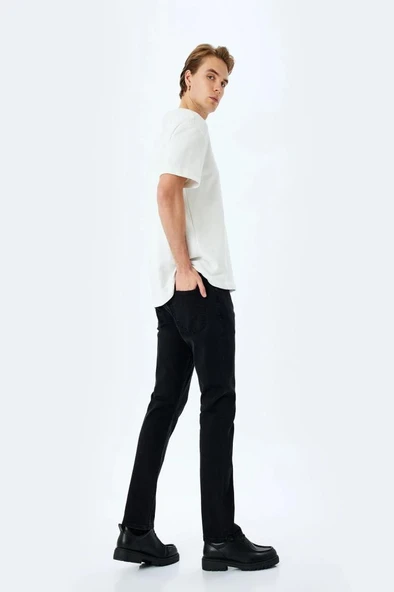 Koton Normal Bel Pamuklu Slim Fit Jean Pantolon - Brad Jean - 2
