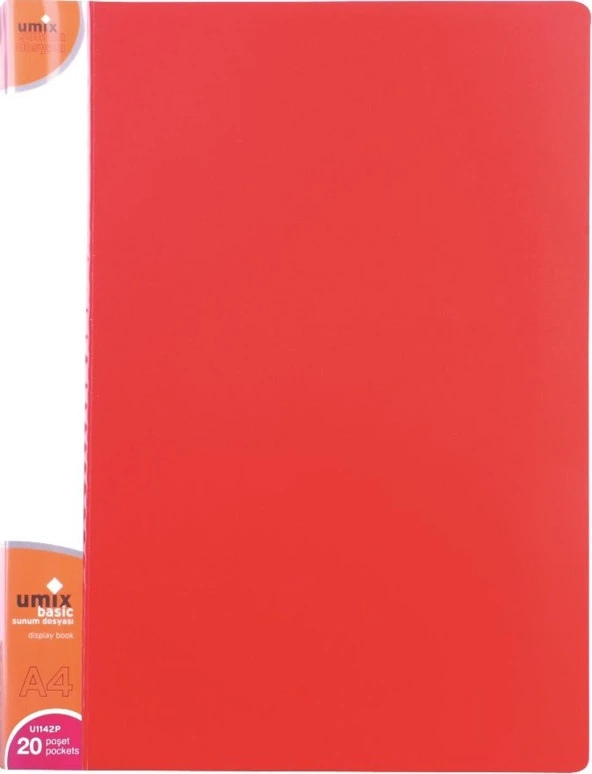 Umix Basic Sunum Dosyası Kırmızı 20li U1142P-Kı (1 adet)