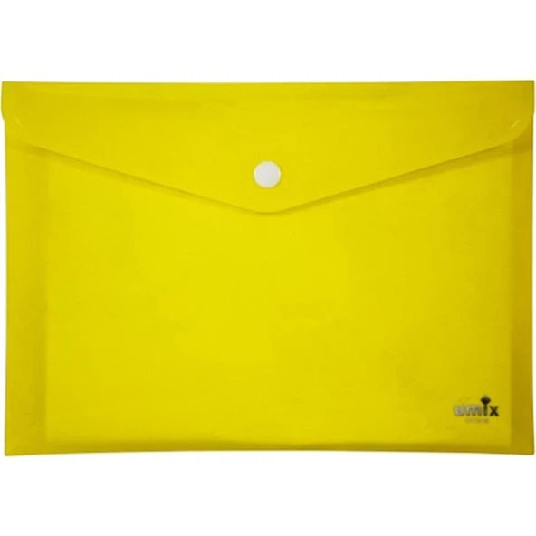 Umix Çıtçıtlı Zarf Dosya A4 Neon Sarı U1121N-Sa