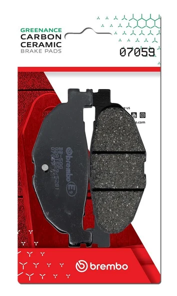 BREMBO YAMAHA MAJESTY 400 (2005-2010) KARBON SERAMİK ARKA FREN BALATASI - Resim 3