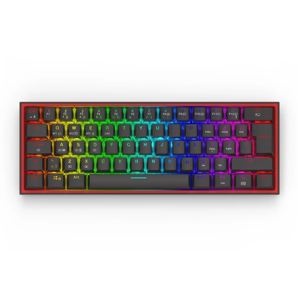 Redragon K616 Fizz PRO RGB Red Switch 2.4GHz Kablosuz Türkçe Mekanik Oyuncu Klavyesi