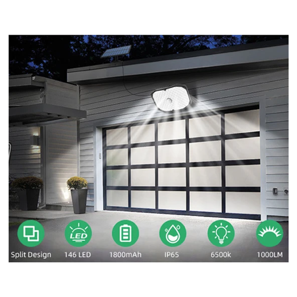 Greentech Güneş Enerjili Hareket Sensörlü, 146 Boncukled Aydınlatma / GT-SL17 - 9