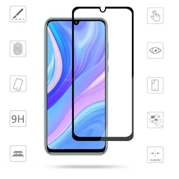 Huawei P Smart S (Y8P) Zore Kenarları Kırılmaya Dayanıklı Cam Ekran Koruyucu - 3