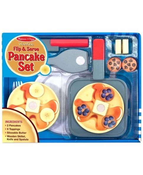 Melissa ve Doug - Ahşap Servis Kız Çocuk Pankek Seti