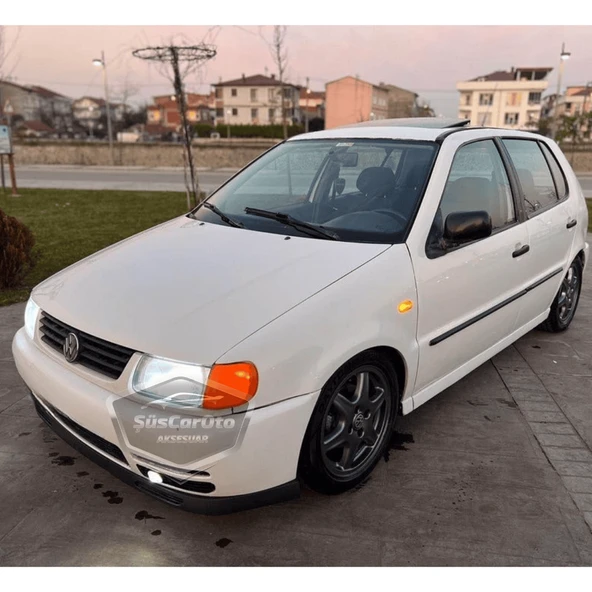 Vw Polo Mk3 1994-2003 6N Uyumlu Üniversal V2 Laguna Lip Esnek Ön Lip 2 Parça Tampon Altı Dil Karlık Ön Ek - 4