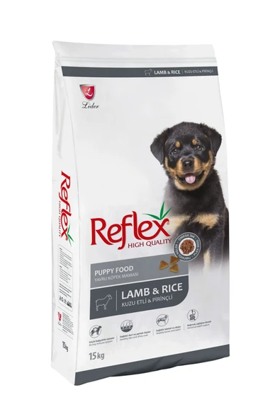 REFLEX Puppy Kuzu Etli Pirinçli   Yavru Köpek Maması15 Kg - 4
