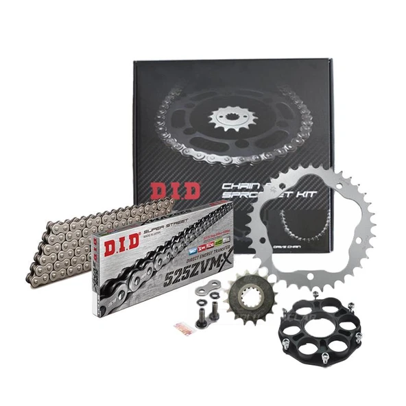 DID DUCATİ DİAVEL 1260S ZİNCİR DİŞLİ SETİ (2018-2020) ZVMX ZİNCİR (ÇELİK RENK) - Resim 3