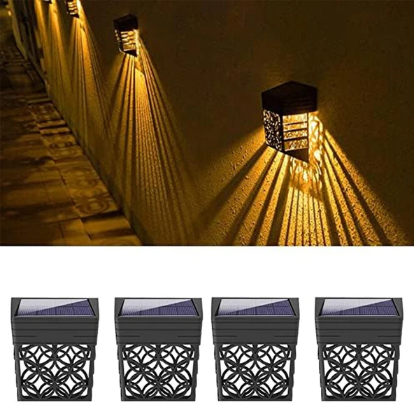 Greentech Güneş Enerjili Duvar ve Çit LED Aydınlatma 4 Adet / GT-SL22 - 8