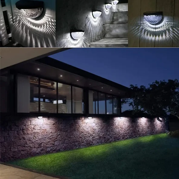 Greentech Güneş Enerjili Duvar ve Çit LED Aydınlatma 4 Adet / GT-SL23 - 2