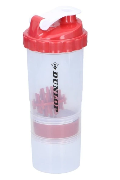 DUNLOP Fitness Shaker Şişesi Kırmızı