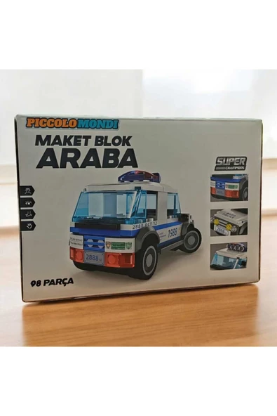 Piccolo Mondi 98 Parça Maket Blok Araba - 2