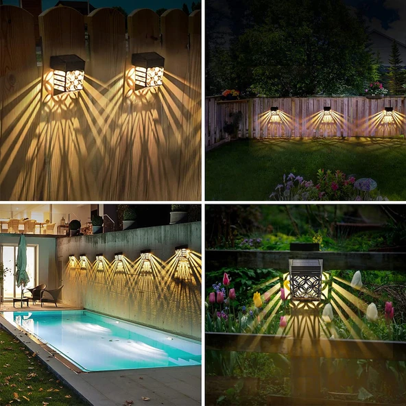 Greentech Güneş Enerjili Duvar ve Çit LED Aydınlatma 4 Adet / GT-SL22 - 7