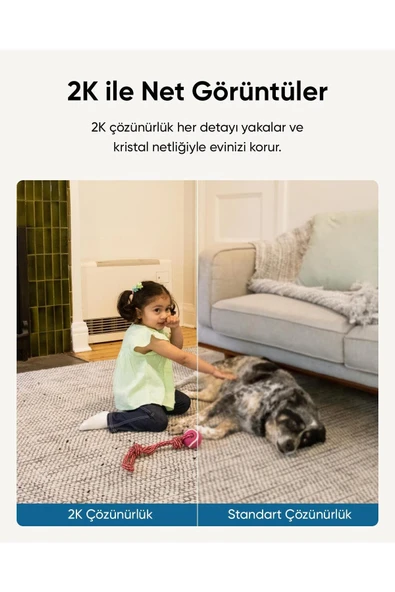 Anker Eufy Security C220 360 Derece Dönebilen Kızılötesi Gece Görüşlü Ip Kamera - T8w1 ( Türkiy - 8