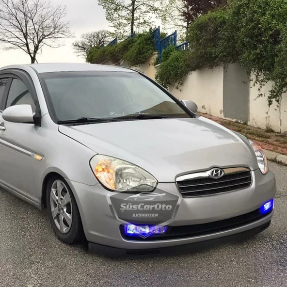 Hyundai Accent Era 2006-2012 Uyumlu Üniversal V2 Laguna Lip Esnek Ön Lip 2 Parça Tampon Altı Dil Karlık Ön Ek - 4
