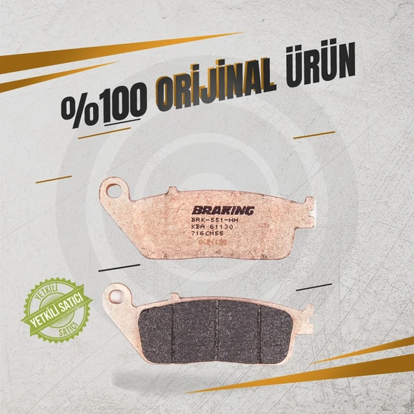 BRAKİNG HONDA CBR600F (1995-1998) SİNTERLİ ÖN FREN BALATASI